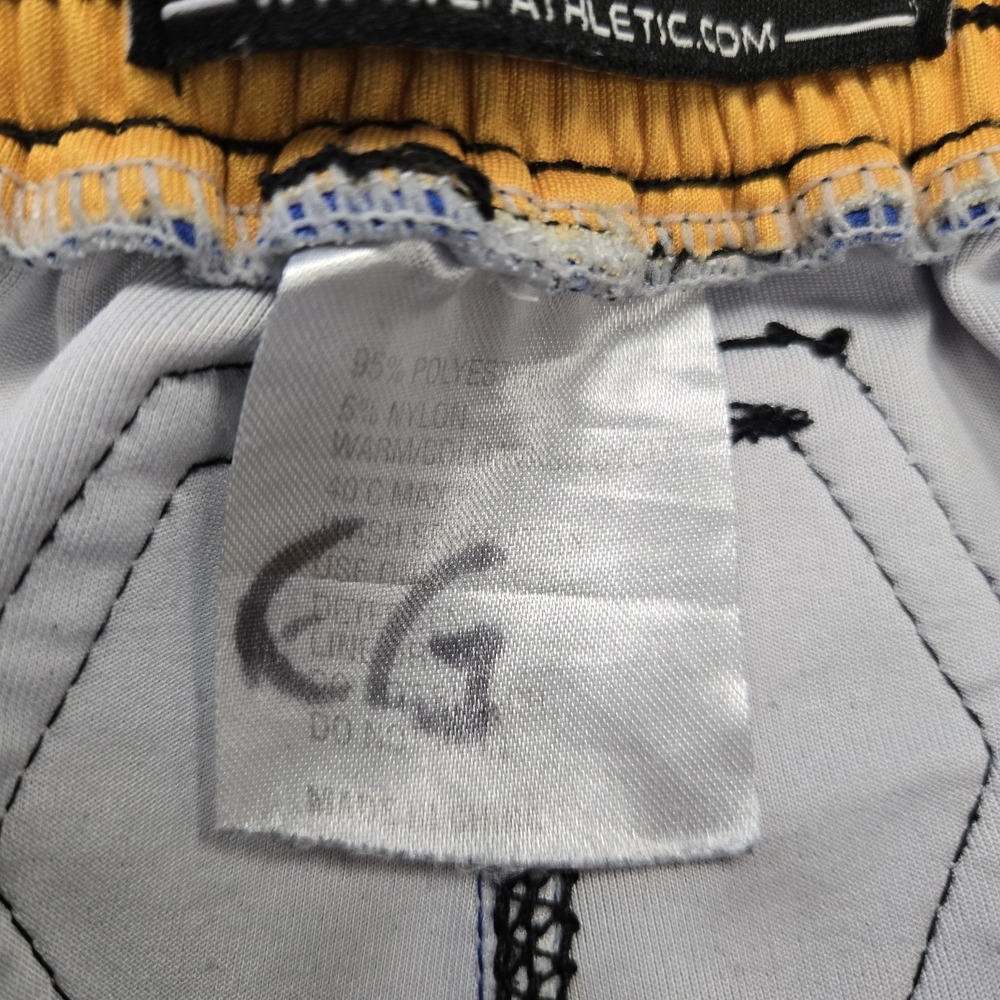Cage Fighter Wrestling MMA Shorts Adult Sz Small Orem Tigers Blue Yellow BJJ UFC - Picture 6 of 7